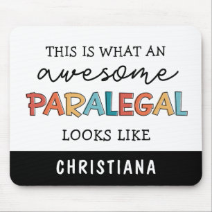 Custom Paralegal Awesome Legal Assistant Funny Mouse Mat