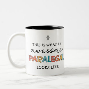 Custom Paralegal Awesome Legal Assistant Funny Two-Tone Coffee Mug