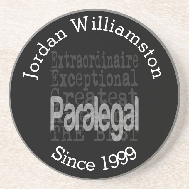 Custom Paralegal Extraordinaire Coaster (Front)