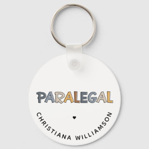 Custom Paralegal Legal Assistant Gifts Key Ring