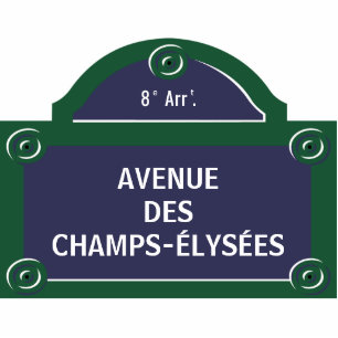 Custom Paris Street Sign Photo Sculpture Magnet
