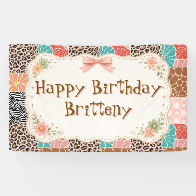 Custom Party Banner | Personalised Celebration  (Horizontal)