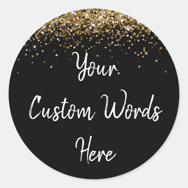 Custom Party Favour Personalised Birthday Classic Round Sticker (Front)