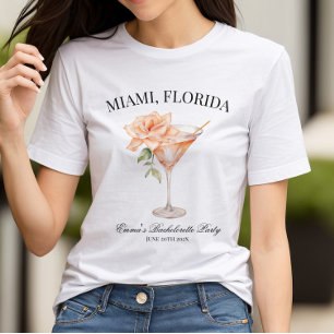 Custom Party Location Blush Cocktail  T-Shirt