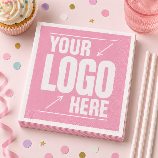 Custom Party Napkins | Personalised Logo Cocktail 