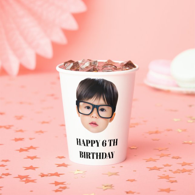 custom party personalised 40th birthday, 30th Gift Paper Cups (Insitu)