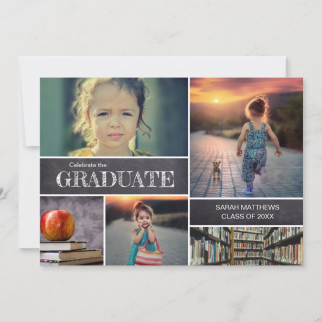 Custom Party Photo Kindergarten Graduation Invitation (Front)