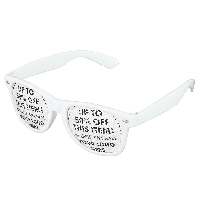 Custom Party Shades 50% OFF Bulk Buy Discount (Angled)