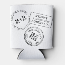 Custom Passport Stamp Destination Wedding Favour