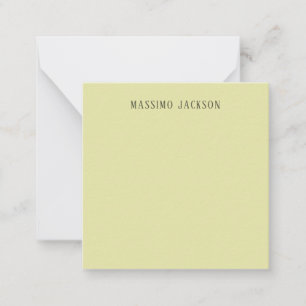 Custom pastel color personalized minimalist name card