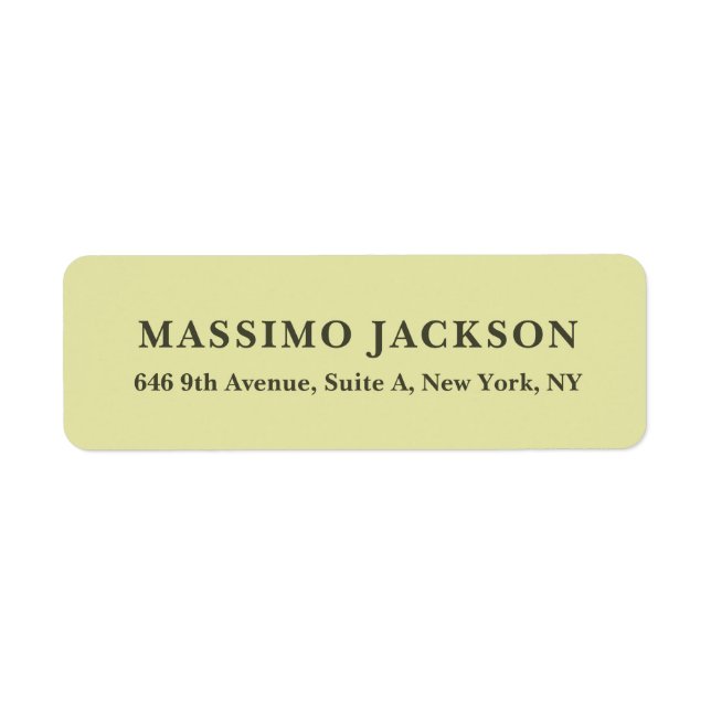 Custom pastel colour personalised minimalist bold (Front)