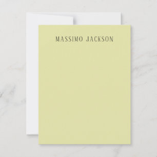 Custom pastel colour personalised minimalist name card