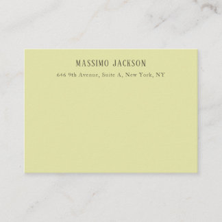 Custom pastel colour personalised minimalist name enclosure card