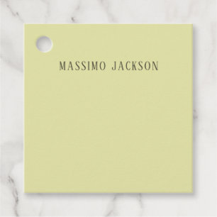 Custom pastel colour personalised minimalist name favour tags