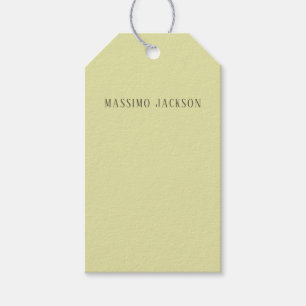 Custom pastel colour personalised minimalist name gift tags