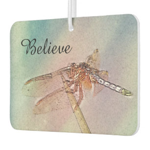 Custom Pastel Inspirational Dragonfly Car Air Freshener