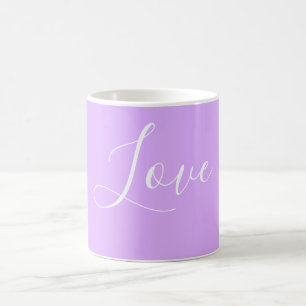 Custom Pastel Mauve Solid Colour Minimalist Weddin Coffee Mug
