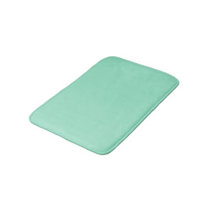 Custom Pastel Mint Solid Colour Minimalist Bath Mat