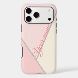 Custom Pastel Pink Geometric Colour Block Gift