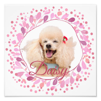 Custom Pastel Pink Photo Poster
