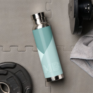 Custom Pastel Seafoam Mint Teal Jade Green Water Bottle