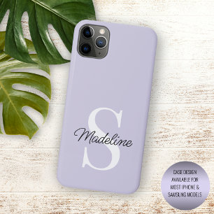 Custom Pastel Violet Lavender Purple Coloured iPhone 11 Pro Max Case