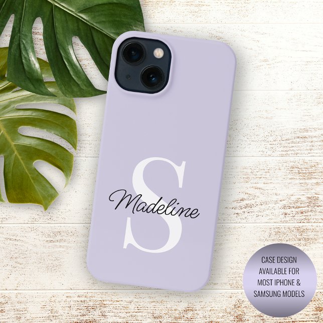 Custom Pastel Violet Lavender Purple Coloured iPhone Case (Creator Uploaded)