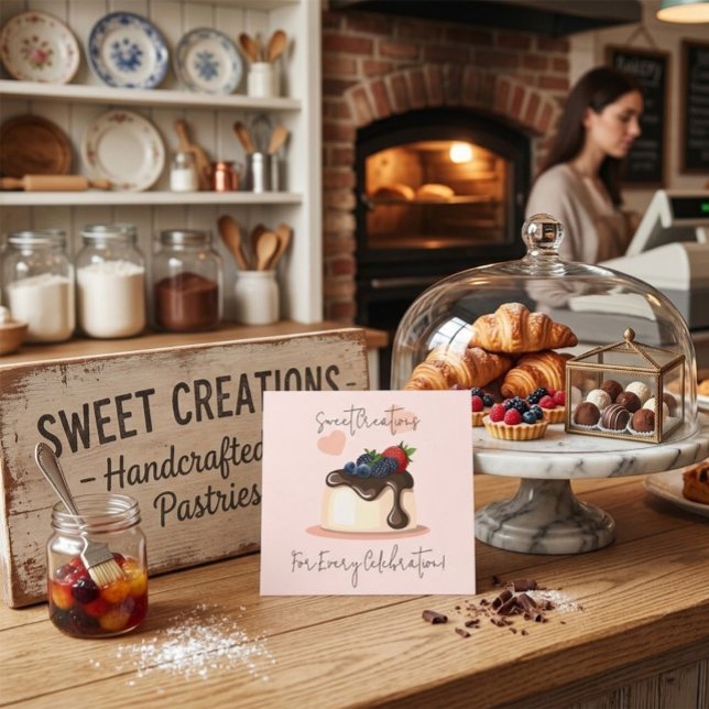 Custom Pastry Chef Business Card  (Creator Uploaded)