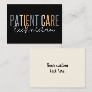 Custom Patient Care Technician PCT Appreciation Card