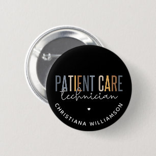 Custom Patient Care Technician PCT Gifts 6 Cm Round Badge