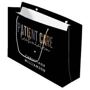 Custom Patient Care Technician PCT Gifts Large Gift Bag