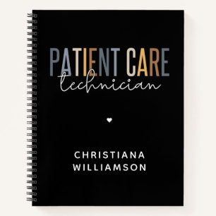 Custom Patient Care Technician PCT Gifts Notebook
