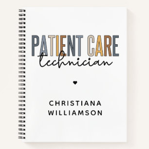 Custom Patient Care Technician PCT Gifts Notebook