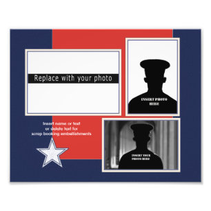 Custom Patriotic Photo Collage Print
