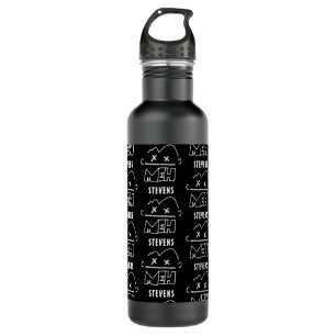 Custom Pattern Name Meh Funny Face Emoji 710 Ml Water Bottle