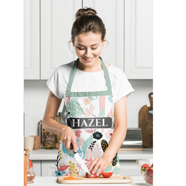 Custom Patterned Floral Apron (Creator Uploaded)