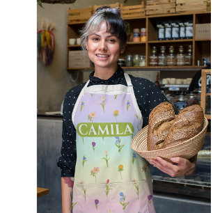 Custom Patterned Floral Apron