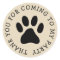 Custom paw print party stickers for pet animal