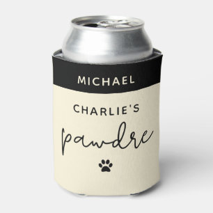 Custom Pawdre Typography Dog Dad New Dog Owner Can Cooler