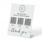 Custom Payment QR Pedestal Sign