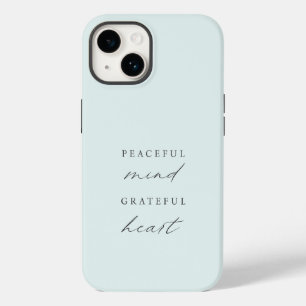 Custom Peaceful Mind Grateful Heart Case-Mate iPhone 14 Case
