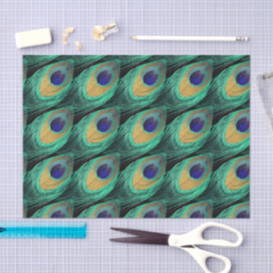Custom Peacock Feather  Tissue Paper