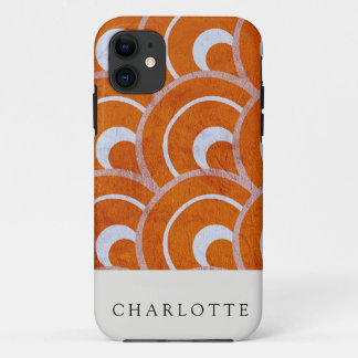 Custom Peacock Orange iPhone 11 Case