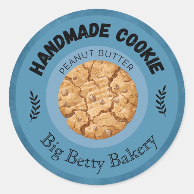 Custom Peanut Butter Cookie Labels (Front)