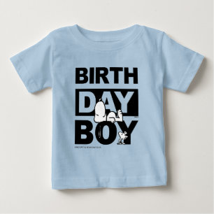 Custom Peanuts Snoopy Birthday Boy Baby T-Shirt