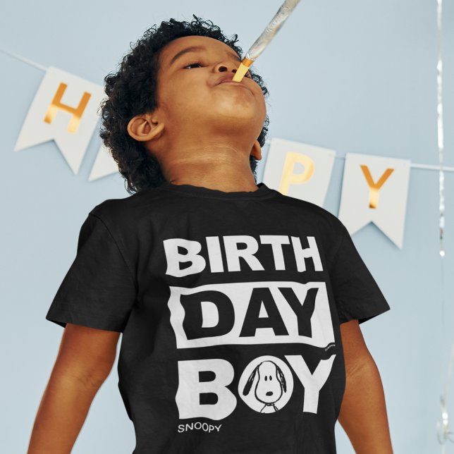 Custom Peanuts | Snoopy Birthday Boy T-Shirt (Creator Uploaded)