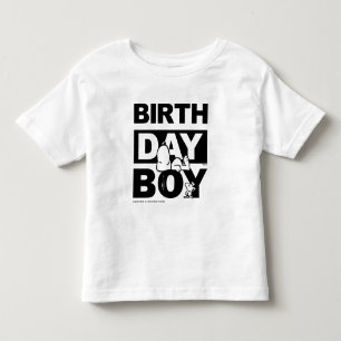 Custom Peanuts   Snoopy Birthday Boy Toddler T-Shirt
