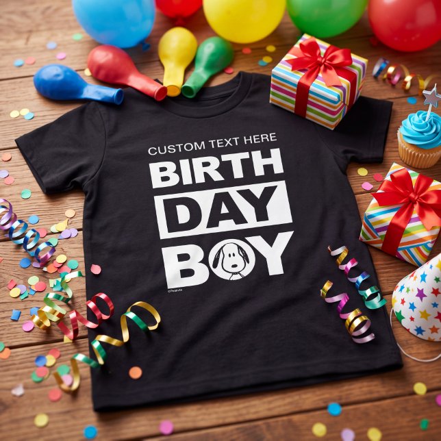 Custom Peanuts | Snoopy Birthday Boy Tri-Blend Shirt (Creator Uploaded)