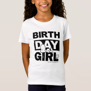 Custom Peanuts Snoopy Birthday Girl T-Shirt