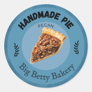 Custom Pecan Pie Labels Personalised Bakery Pack